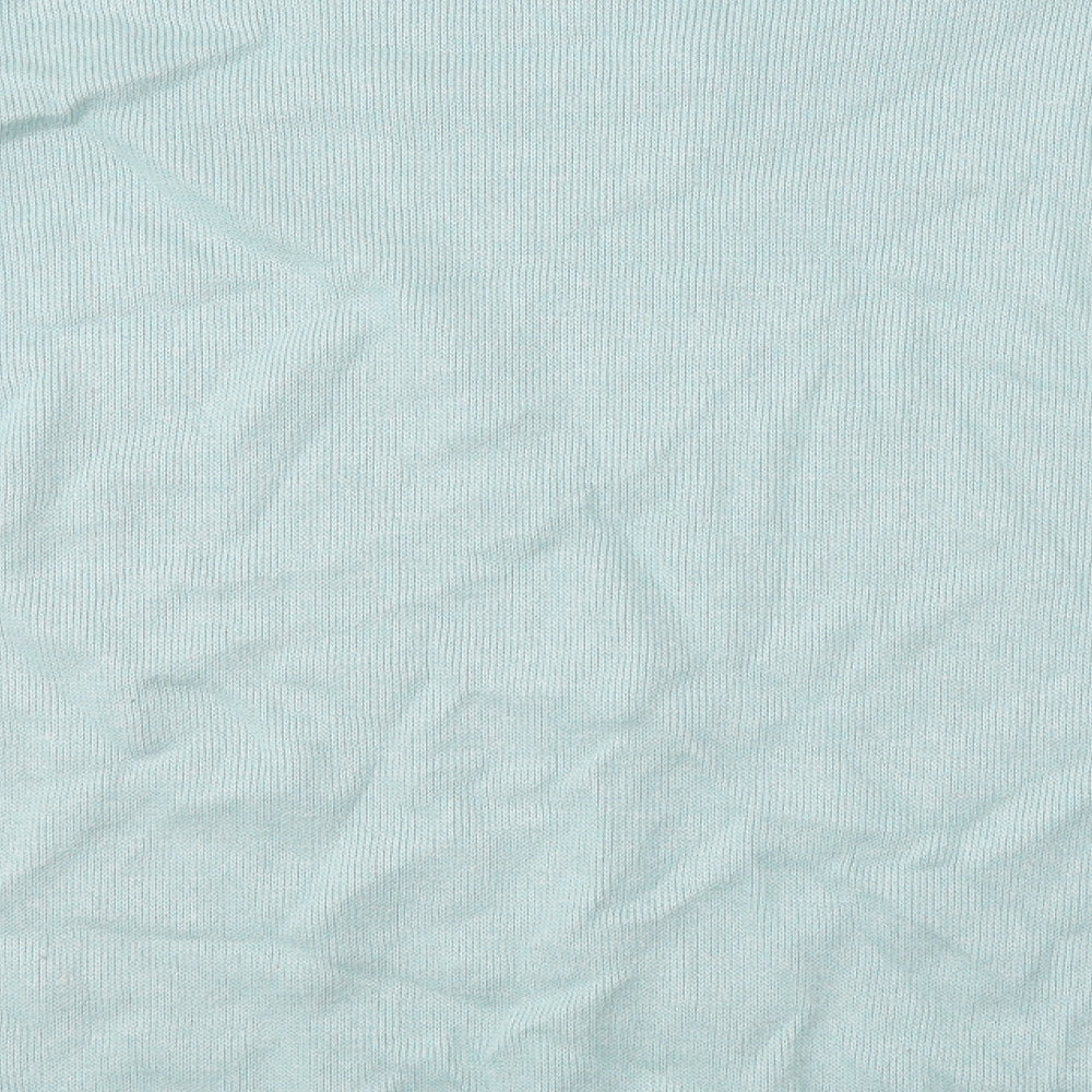 WOODVILLE Mens Blue V-Neck  Cotton Pullover Jumper Size 2XL