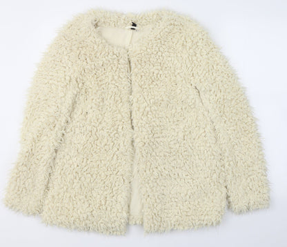 Womens UK Size 12 Divided by H&M Ivory Cardigan Jumper