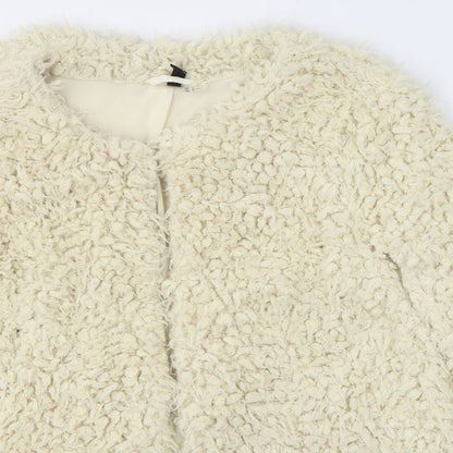 Womens UK Size 12 Divided by H&M Ivory Cardigan Jumper