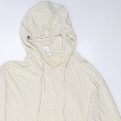 Lindex Womens Ivory  Viscose Pullover Hoodie Size XL
