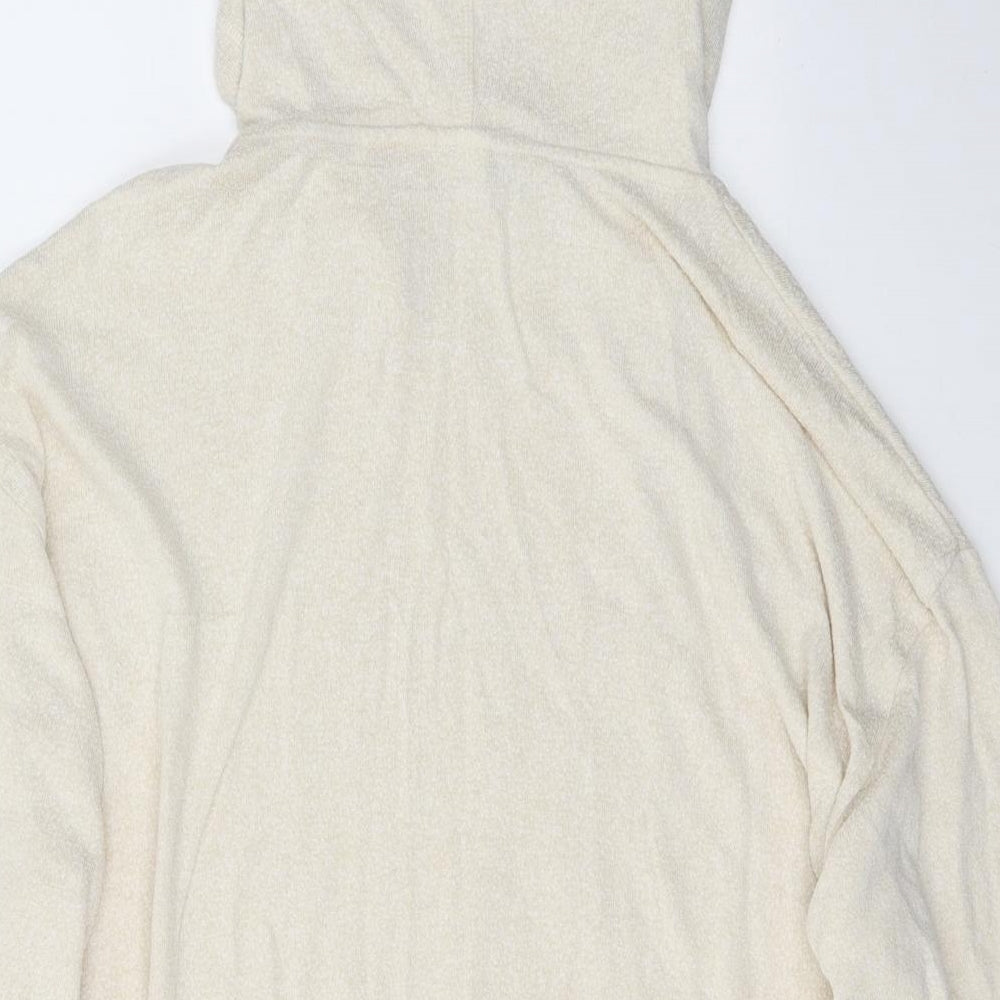 Lindex Womens Ivory  Viscose Pullover Hoodie Size XL