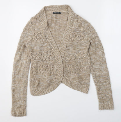 Womens UK Size XS Bonmarché Beige Cape Jumper