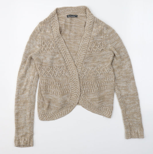 Womens UK Size XS Bonmarché Beige Cape Jumper