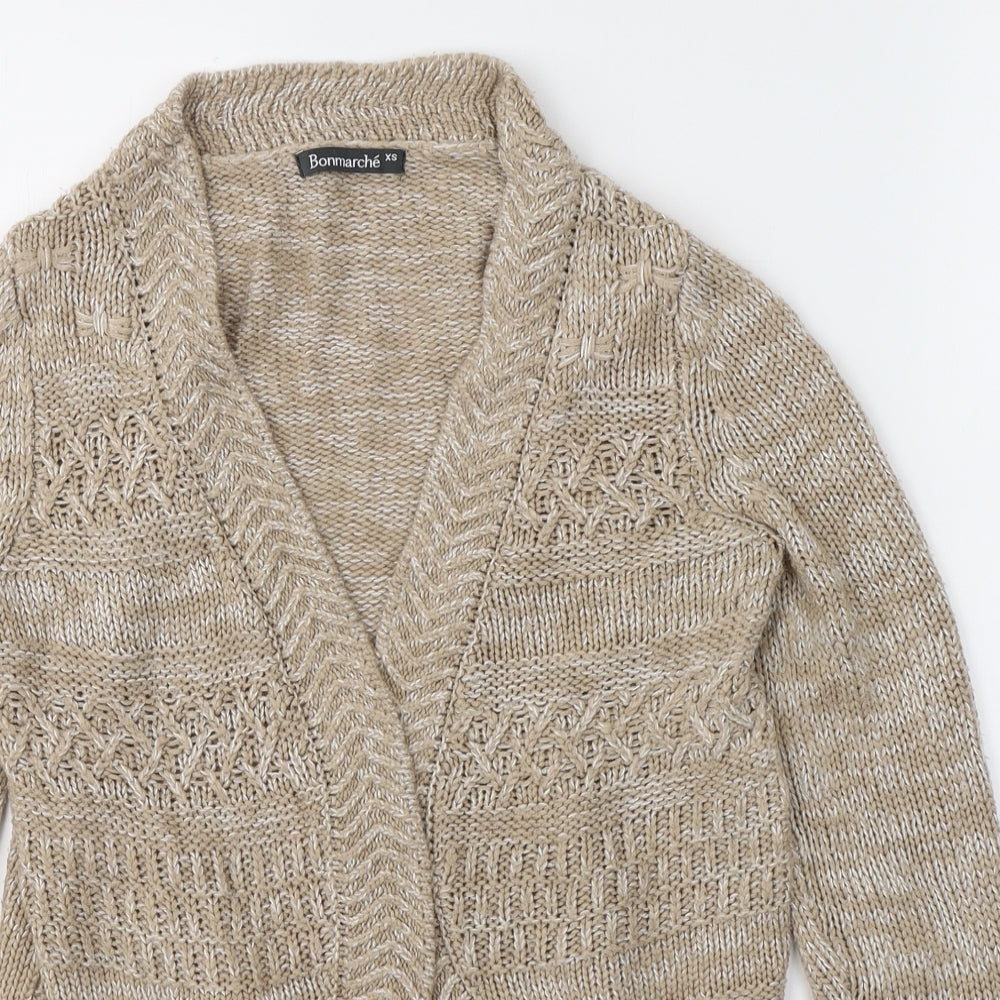 Womens UK Size XS Bonmarché Beige Cape Jumper