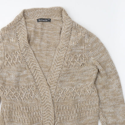 Womens UK Size XS Bonmarché Beige Cape Jumper
