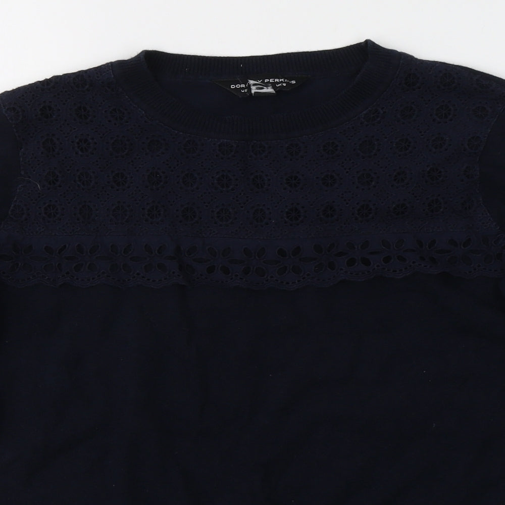 Womens UK Size 10 Dorothy Perkins Blue Pullover Jumper