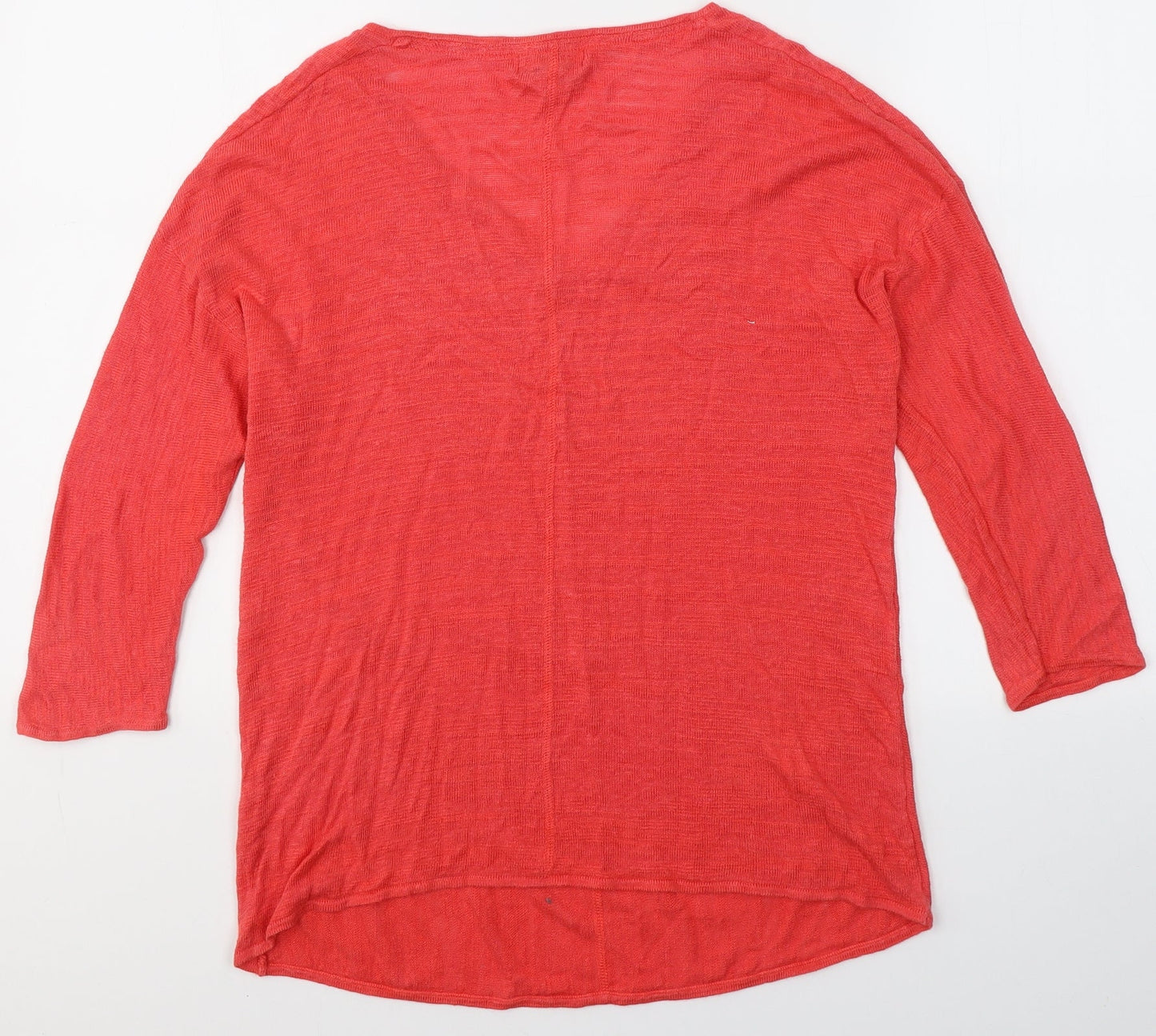 Womens UK Size M Monsoon Red Basic T-Shirt