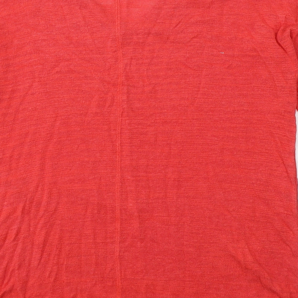 Womens UK Size M Monsoon Red Basic T-Shirt