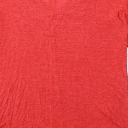 Womens UK Size M Monsoon Red Basic T-Shirt