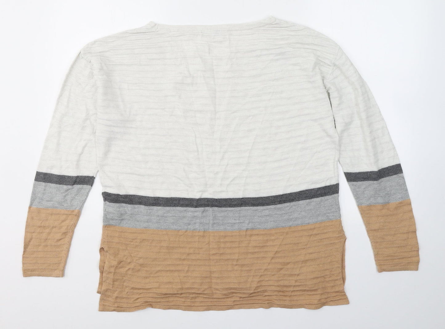 Womens UK Size 16 Roman White Pullover Jumper