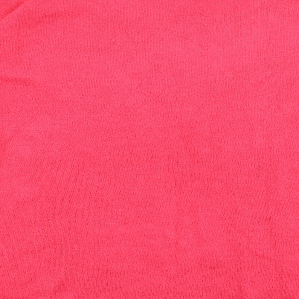 Primark Womens Pink Crew Neck  Acrylic Pullover Jumper Size 10