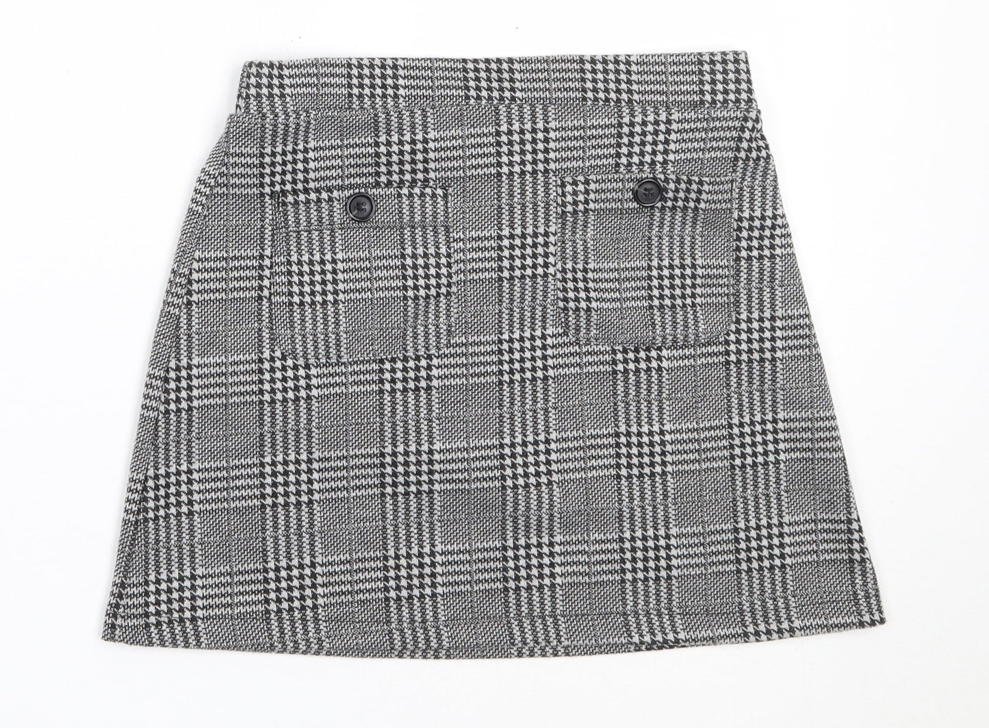 F&F Girls Grey  Polyester Mini Skirt Size 10-11 Years  Regular