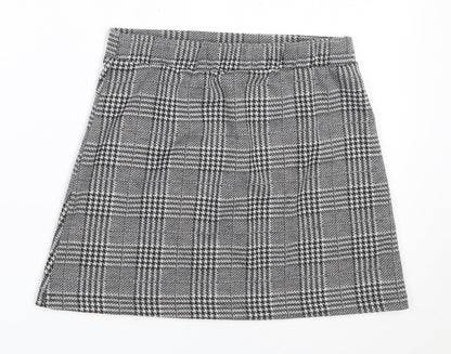 F&F Girls Grey  Polyester Mini Skirt Size 10-11 Years  Regular