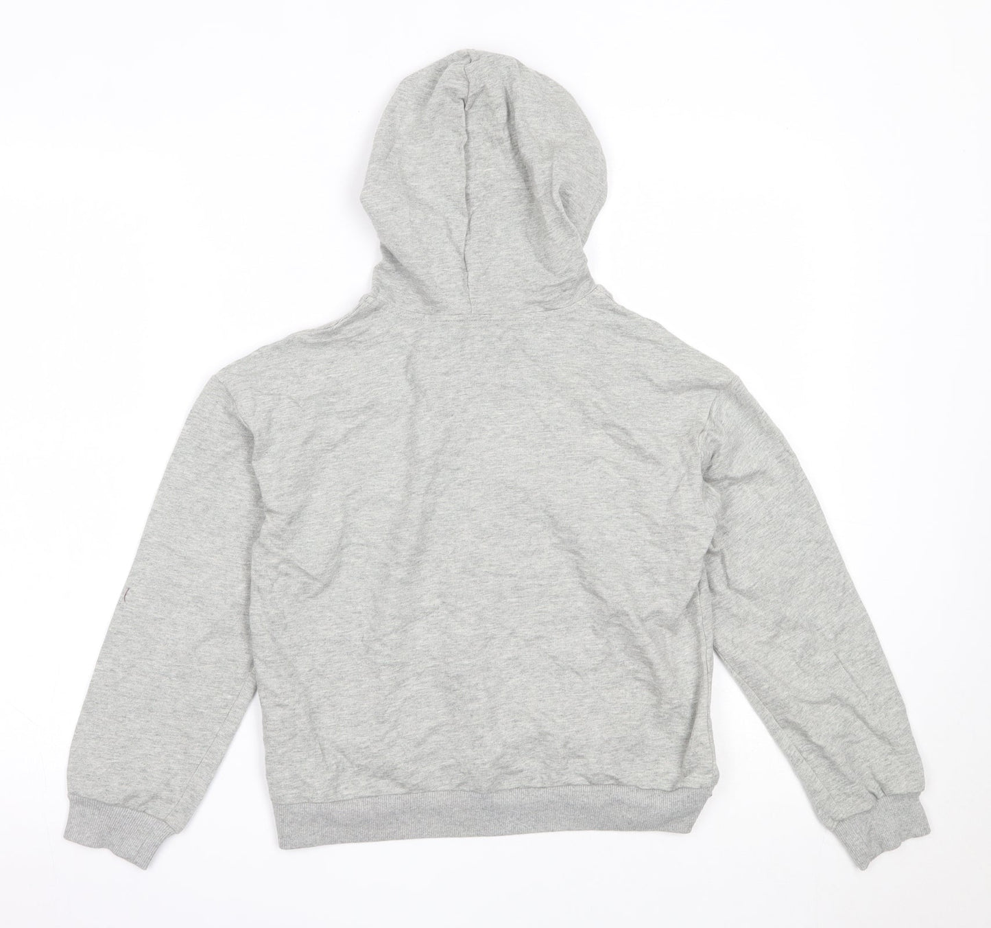 SheIn Girls Grey  Cotton Pullover Hoodie Size 10 Years