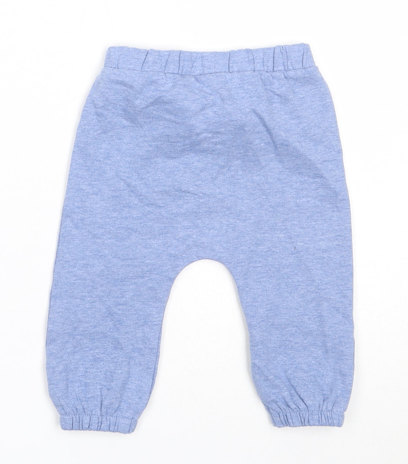 TU Boys Blue  Cotton Jogger Trousers Size 6-9 Months