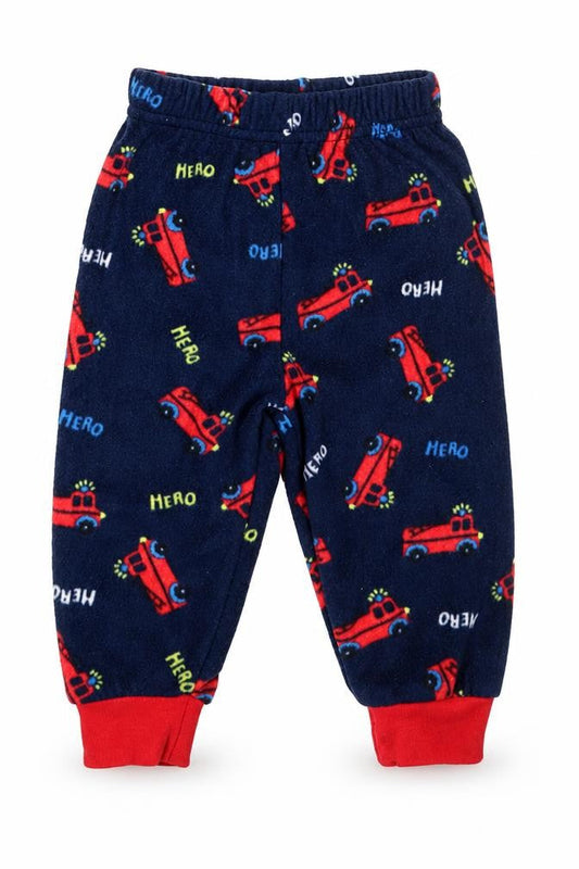 Primark Boys Blue Solid Polyester Capri Pyjama Pants Size 6-9 Months