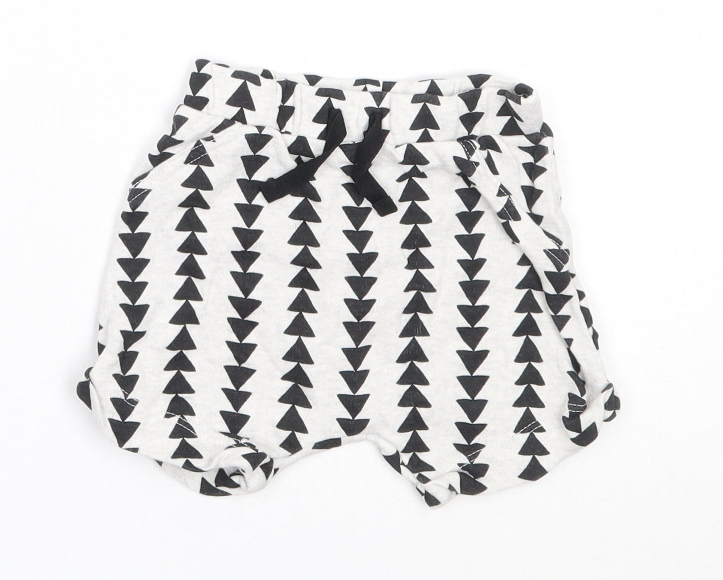 George Girls Grey  Cotton Cropped Trousers Size 3-6 Months   - shorts