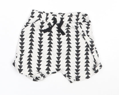 George Girls Grey  Cotton Cropped Trousers Size 3-6 Months   - shorts