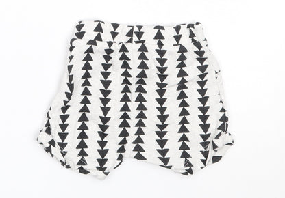 George Girls Grey  Cotton Cropped Trousers Size 3-6 Months   - shorts