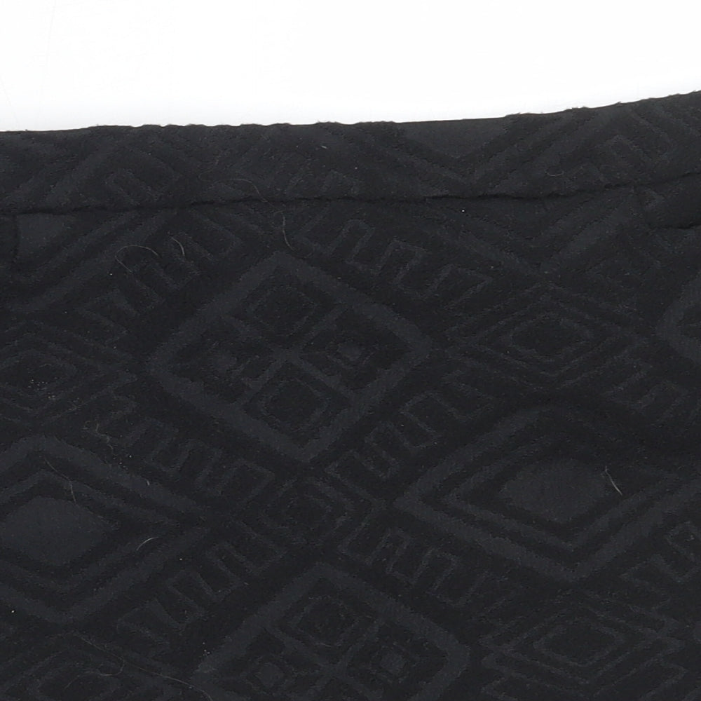 NEXT Womens Black  Cotton Mini Skirt Size 38