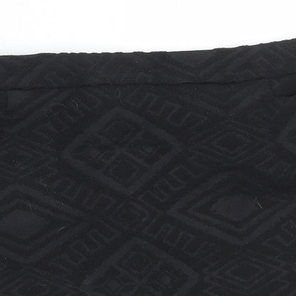 NEXT Womens Black  Cotton Mini Skirt Size 38