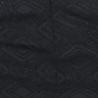NEXT Womens Black  Cotton Mini Skirt Size 38