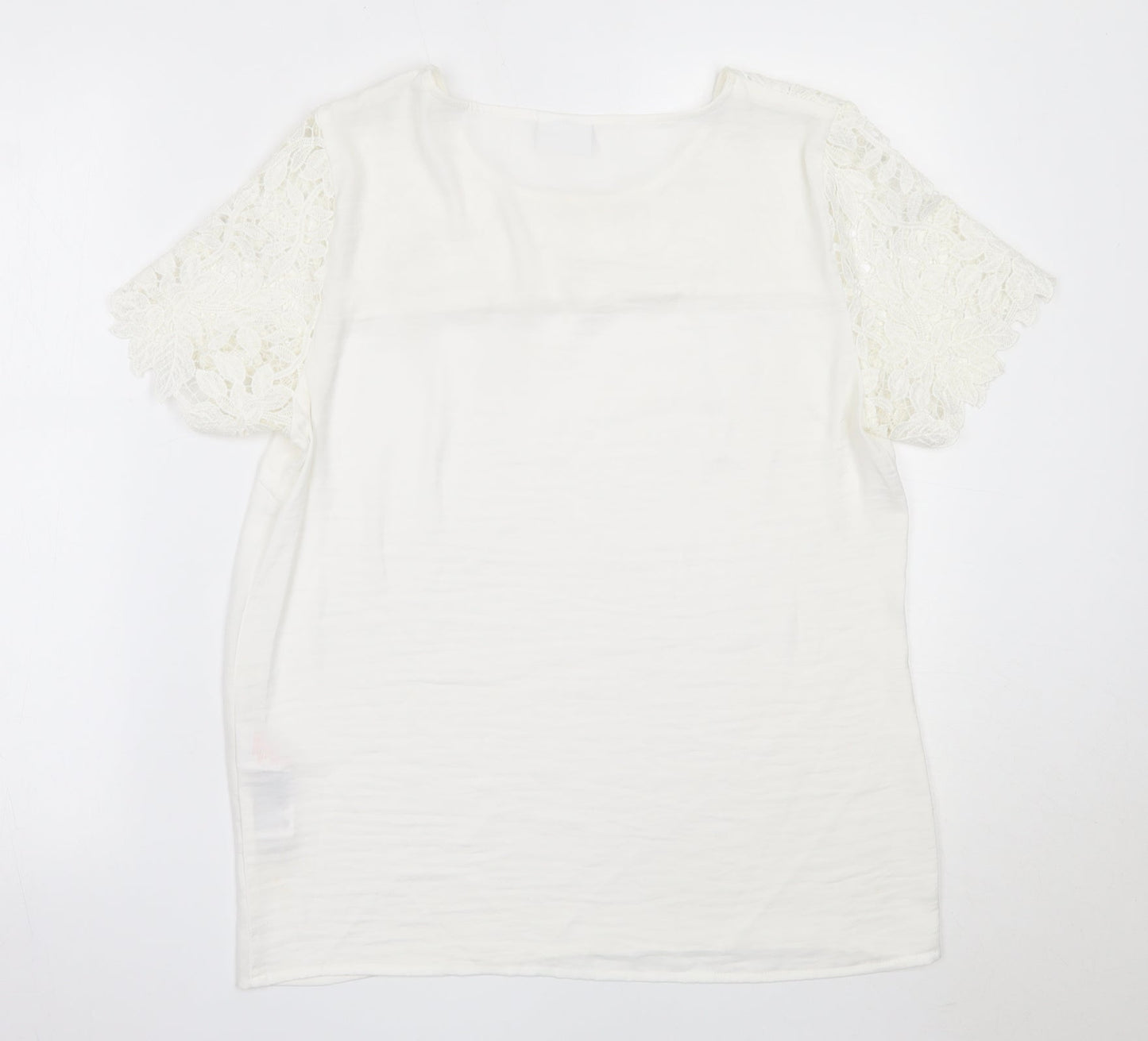 Womens UK Size M VILA Ivory Basic Blouse