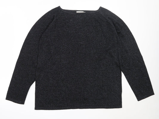 Womens UK Size L Bonmarché Black Pullover Jumper
