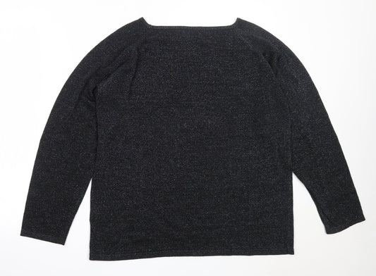 Womens UK Size L Bonmarché Black Pullover Jumper