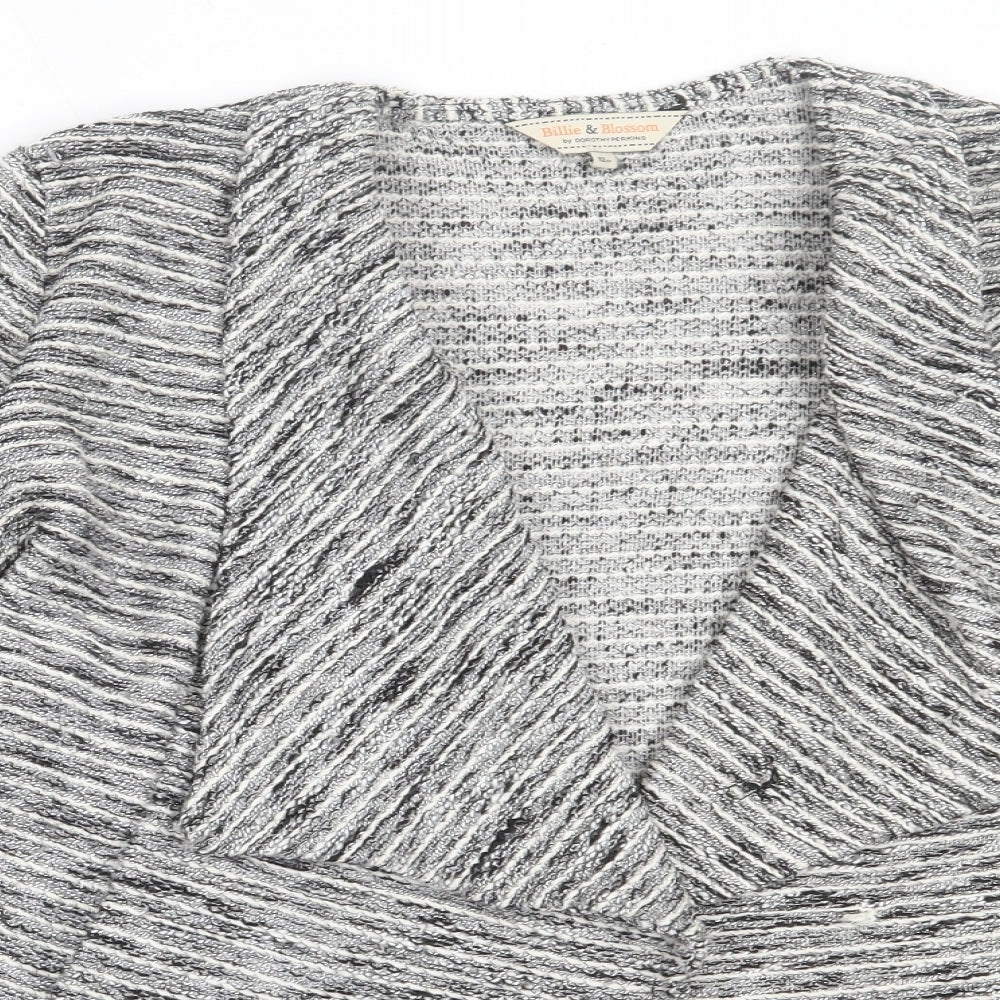 Womens UK Size 12 Dorothy Perkins Grey Cardigan Jumper