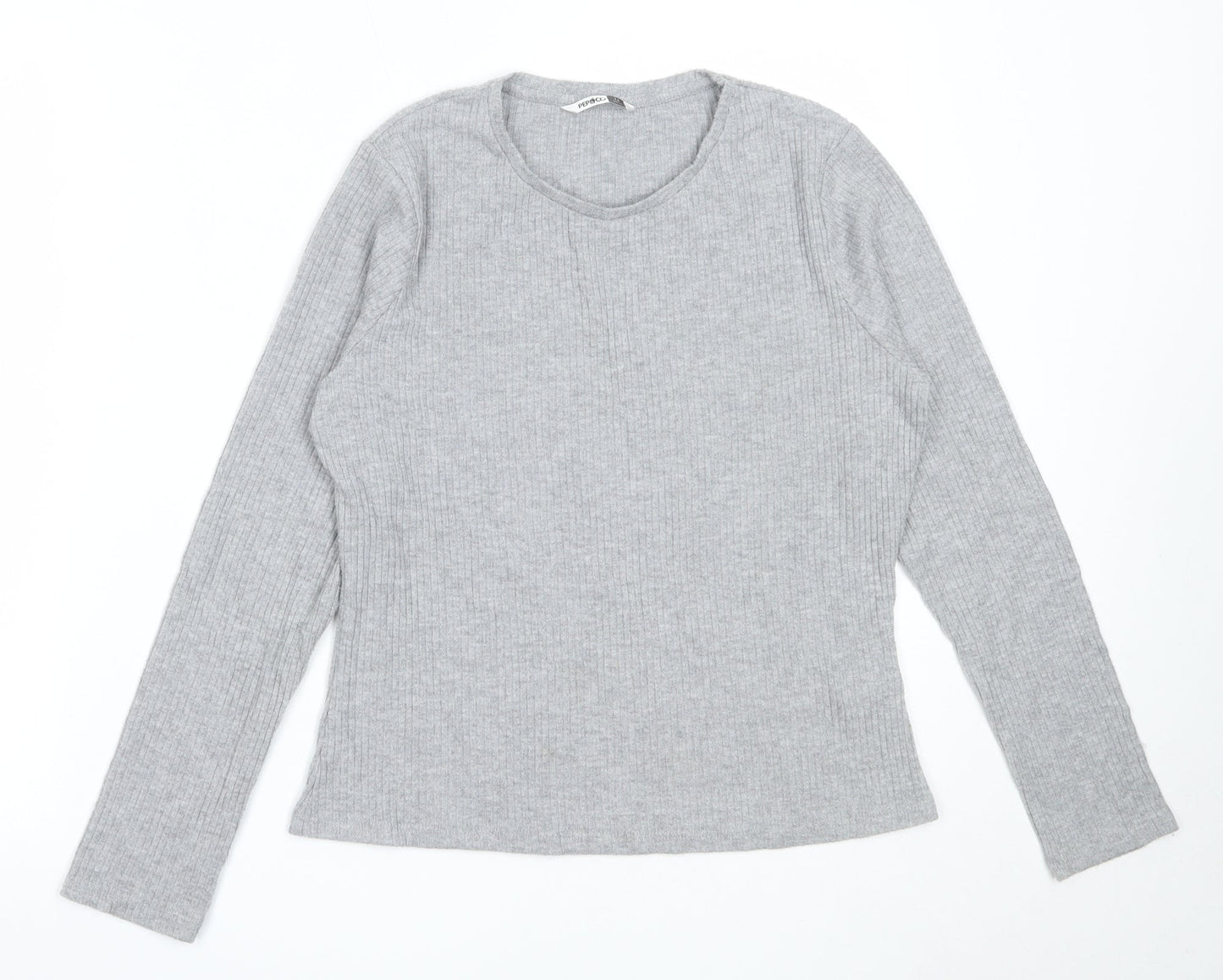 Womens UK Size 14 Pep&Co Grey Pullover Jumper