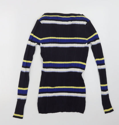Womens UK Size 10 Marks and Spencer Blue Pullover Jumper