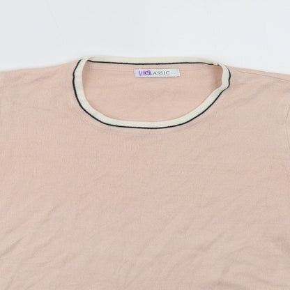 Womens UK Size 14 Marks and Spencer Pink Pullover Jumper