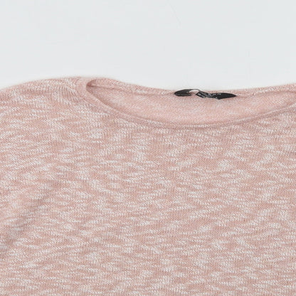 New Look Girls Pink Crew Neck   Pullover Jumper Size 12-13 Years