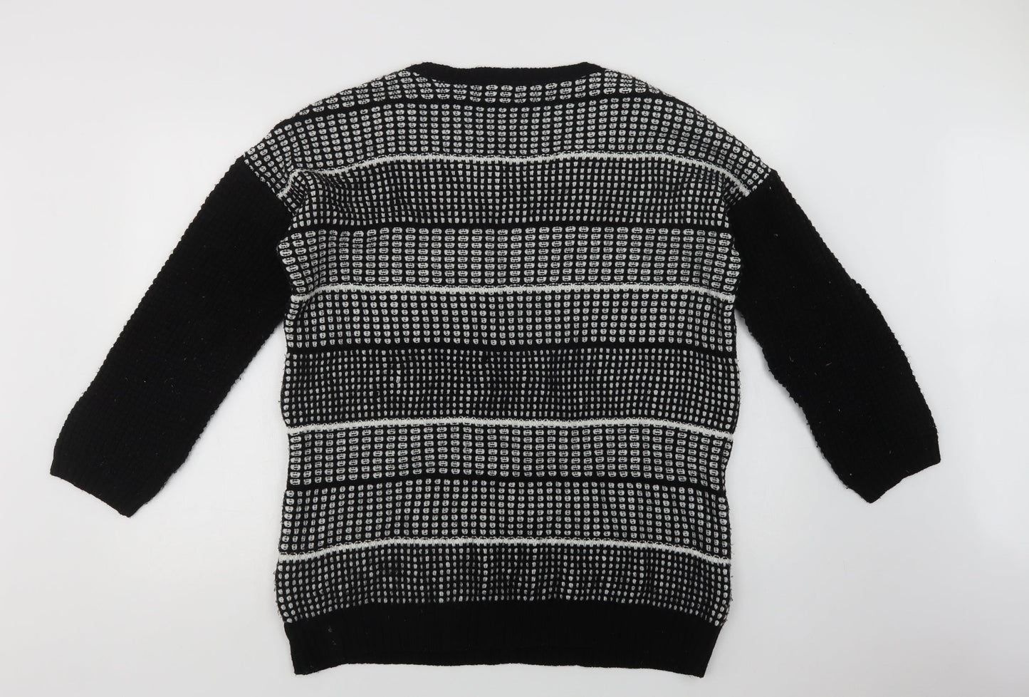 Womens UK Size 14 Papaya Black Pullover Jumper