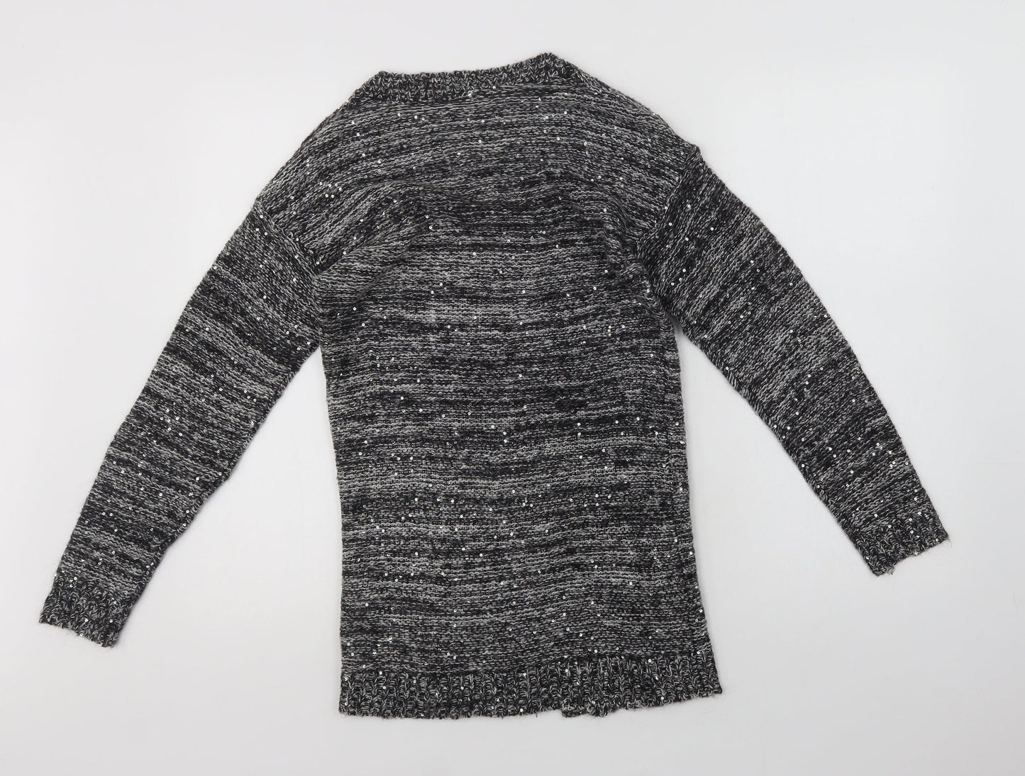 Womens UK Size S VERO MODA Grey Cardigan Jumper