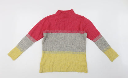 Womens UK Size 8 M & Co Multicoloured Pullover Jumper