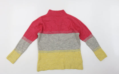 Womens UK Size 8 M & Co Multicoloured Pullover Jumper