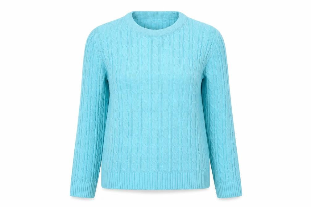 Womens UK Size M Preworn Blue Pullover Jumper