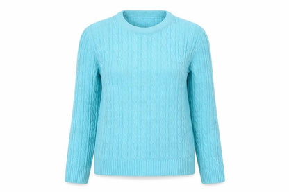 Womens UK Size M Preworn Blue Pullover Jumper