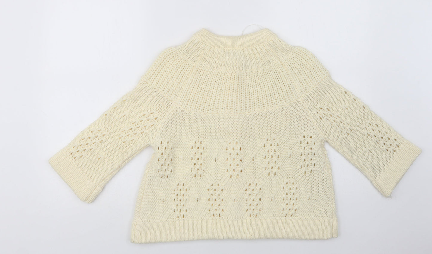 Womens UK Size 14 E-vie Ivory Cardigan Jumper
