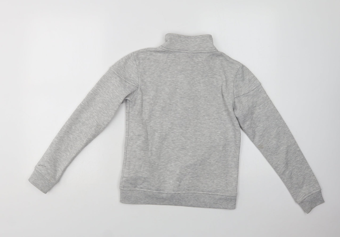 LA Gear Girls Grey  Polyester Full Zip Sweatshirt Size 9-10 Years  Zip