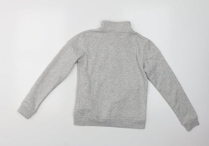 LA Gear Girls Grey  Polyester Full Zip Sweatshirt Size 9-10 Years  Zip