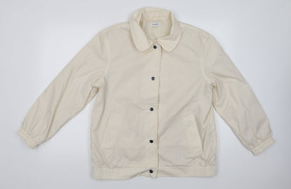 Damart Womens Ivory   Jacket  Size 14  Snap