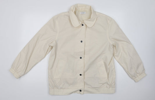 Damart Womens Ivory   Jacket  Size 14  Snap