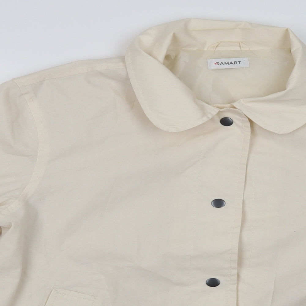 Damart Womens Ivory   Jacket  Size 14  Snap
