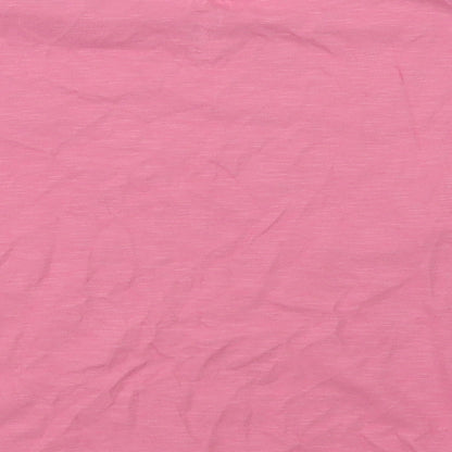 F&F Girls Pink  Cotton Basic T-Shirt Size 5-6 Years Crew Neck  - Unicorn