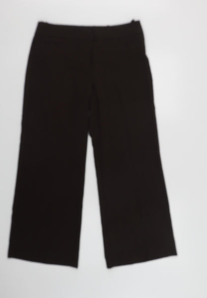 Womens UK Size 12 Marks and Spencer Regular Fit Dress Pants Brown Trousers