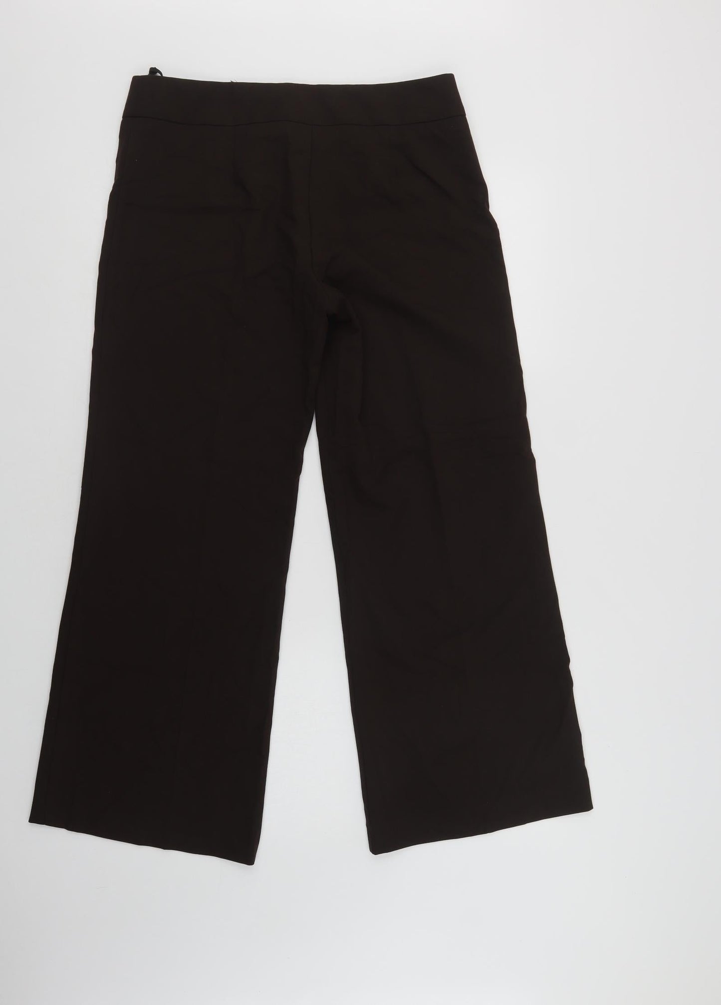 Womens UK Size 12 Marks and Spencer Regular Fit Dress Pants Brown Trousers