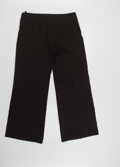 Womens UK Size 12 Marks and Spencer Regular Fit Dress Pants Brown Trousers
